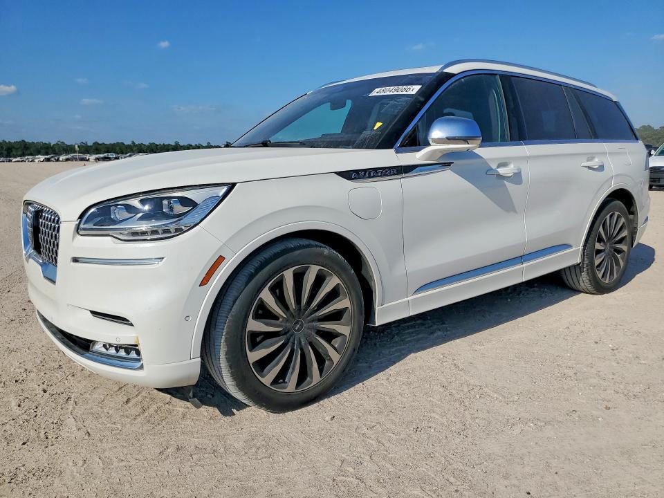 2020 Lincoln Aviator VIN 5LMYJ9YY7LGL15526 COPART salvage auction — WATER/FLOOD, Fl - Cert Of Title-Flood & Rebuilt, sold $28,000 on 2026-07-07 (photo 1)