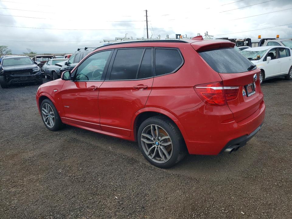 2016 BMW X3 VIN 5UXWX7C54G0R17652 COPART salvage auction — WATER/FLOOD, Hi - Certificate Of Salvage, sold $825 on 2026-07-06 (photo 2)