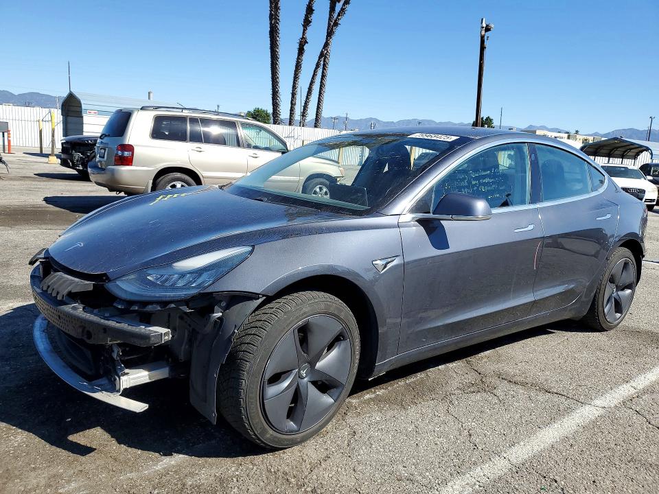 2019 Tesla Model 3 VIN 5YJ3E1EB3KF205556 COPART salvage auction — SIDE, Ca - Salvage Certificate, sold $4,800 on 2026-07-17 (photo 1)