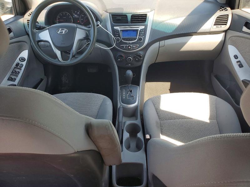 2013 Hyundai Accent VIN KMHCT4AE2DU394617 COPART salvage auction — FRONT END, FL - CERT OF TITLE SLVG REBUILDABLE, sold $600 on 2026-07-31 (photo 8)