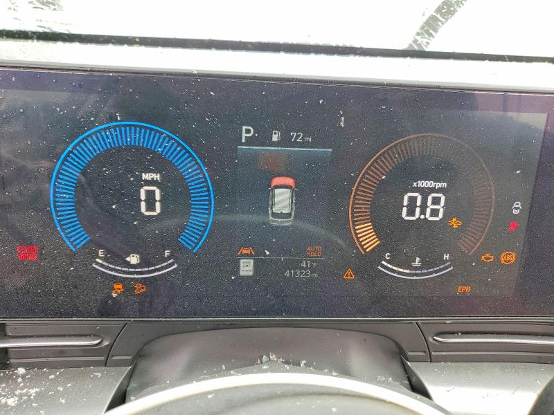 2024 Hyundai Kona VIN KM8HB3AB6RU119543 COPART salvage auction — ROLLOVER, Fl - Certificate Of Destruction, sold $4,250 on 2026-07-29 (photo 9)