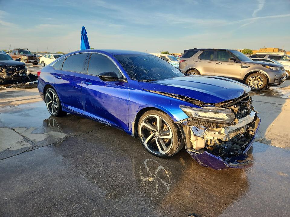 2022 Honda Accord VIN 1HGCV1F36NA111628 COPART salvage auction — FRONT END, Tx - Certificate Of Title, sold $7,800 on 2026-07-02 (photo 4)