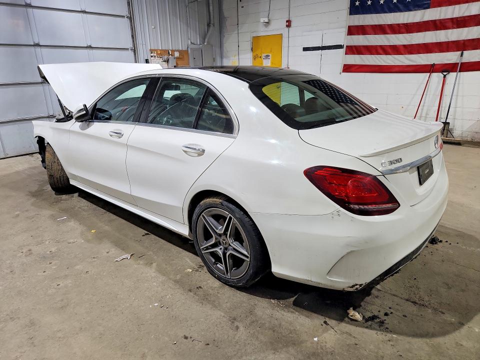 2021 Mercedes-benz C-klasse VIN W1KWF8EB6MR627844 COPART salvage auction — FRONT END, NH - CERT OF TITLE-SALVAGE, sold $3,250 on 2026-07-02 (photo 2)