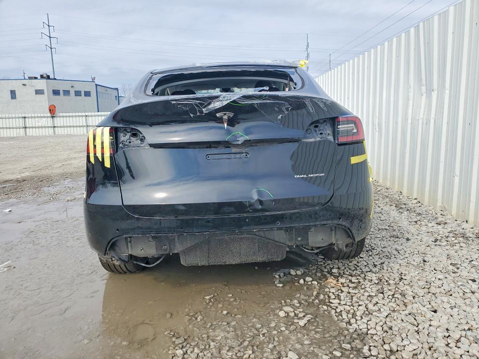 2022 Tesla Model y VIN 7SAYGDEE6NA016142 COPART salvage auction — REAR END, Oh - Cert Of Title-Salvage, sold $7,000 on 2026-07-24 (photo 6)