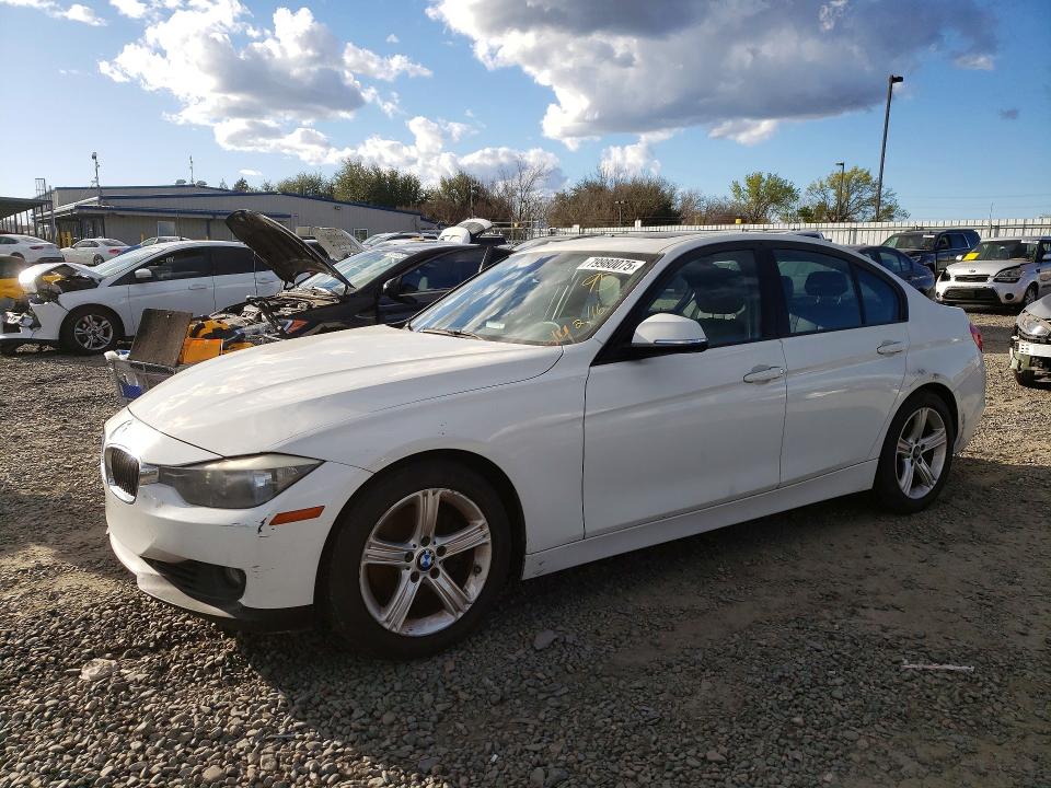 2014 BMW 3er VIN WBA3C1C57EK110716 COPART salvage auction — MECHANICAL, Wv - Dis/Dlr/Exp Only Clean Title, sold $825 on 2026-08-20 (photo 1)
