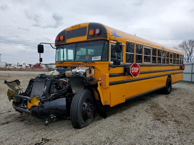 2026 Blubird School bus / transit bus VIN 1BAKGCJH9TF819434 COPART salvage auction — FRONT END, IN - CERT OF TITLE-SALVAGE TITLE, sold $7,100 on 2026-07-09 (photo 2)
