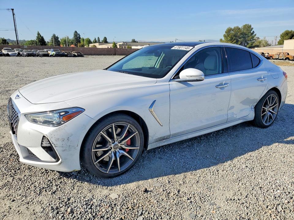 2019 Genesis G70 VIN KMTG74LE8KU034077 COPART salvage auction — SIDE, CA, sold $5,100 on 2026-07-15 (photo 1)