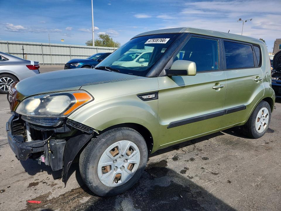 2012 Kia Soul VIN KNDJT2A5XC7457296 COPART salvage auction — FRONT END, Fl - Cert Of Title Slvg Rebuildable, sold $1,250 on 2026-07-06 (photo 1)