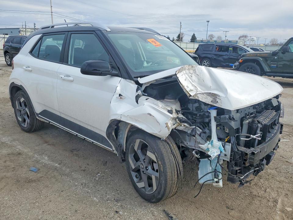 2024 Hyundai Venue VIN KMHRC8A37RU305549 COPART salvage auction — FRONT END, In - Bill Of Sale - Parts Only, sold $400 on 2026-07-27 (photo 4)