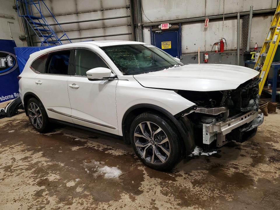 2022 Acura Mdx VIN 5J8YE1H45NL803041 COPART salvage auction — FRONT END, Salvage Title, sold $8,000 on 2026-07-09 (photo 4)