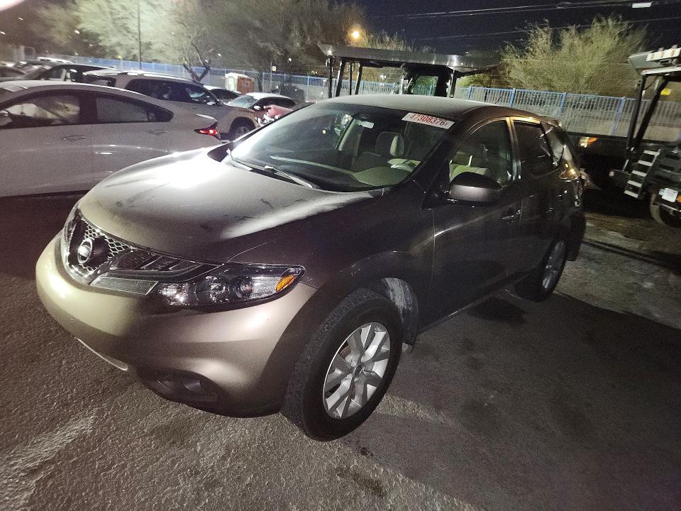 2013 Nissan Murano VIN JN8AZ1MU1DW201698 COPART salvage auction — REAR END, Salvage Title, sold $325 on 2026-07-09 (photo 1)