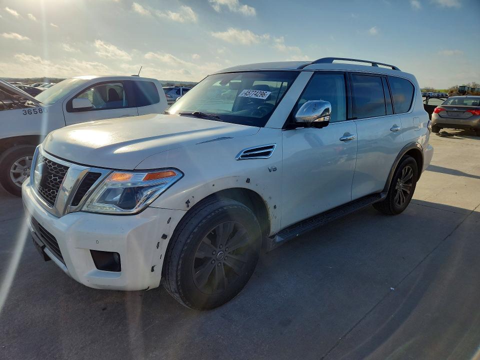 2017 Nissan Armada VIN JN8AY2ND1H9003683 COPART salvage auction — FRONT END, Tx - Salvage Vehicle Title, sold $225 on 2026-07-30 (photo 1)