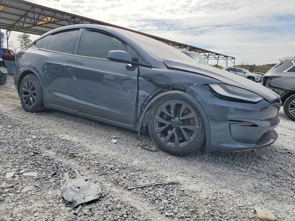 2022 Tesla Model x VIN 7SAXCDE5XNF356176 COPART salvage auction — FRONT END, Id - Salvage Certificate Of Title, sold $19,500 on 2026-07-02 (photo 4)