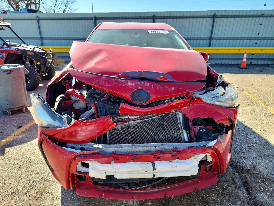 2015 Toyota Prius VIN JTDZN3EU4FJ029316 COPART salvage auction — FRONT END, Ks - Cert Of Title-Salvage, sold $625 on 2026-07-15 (photo 5)