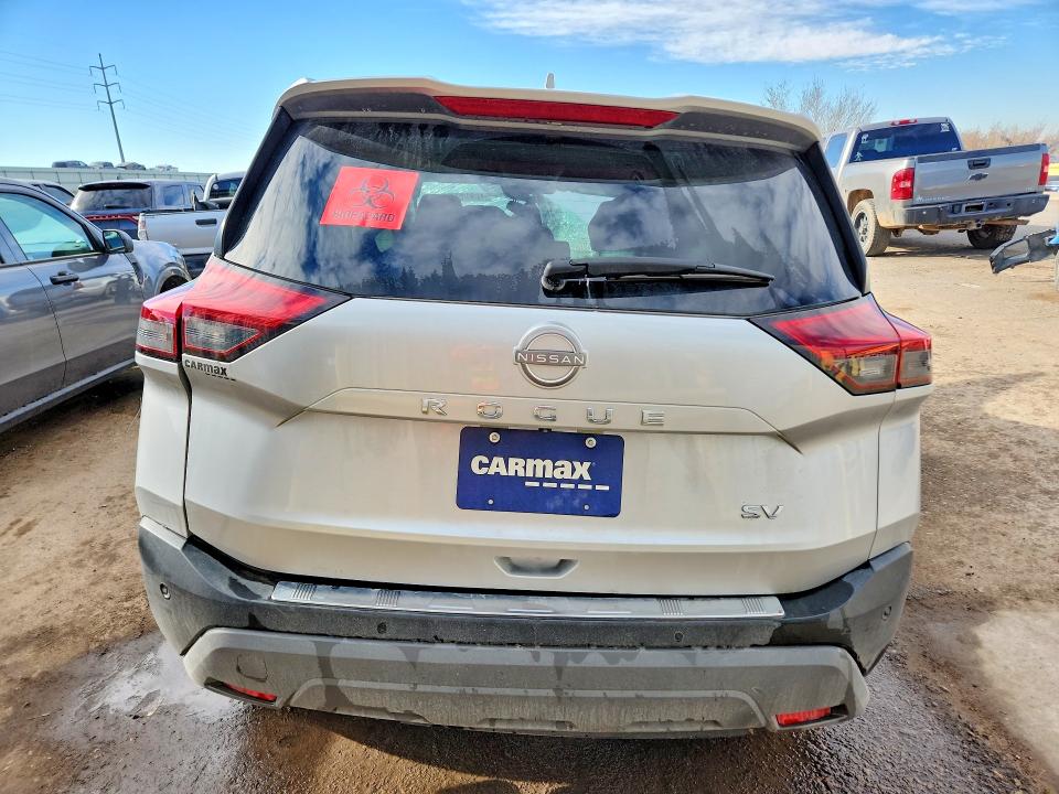 2023 Nissan Rogue VIN JN8BT3BA5PW426656 COPART salvage auction — FRONT END, Nm - Certificate Of Title, sold $4,850 on 2026-07-06 (photo 6)