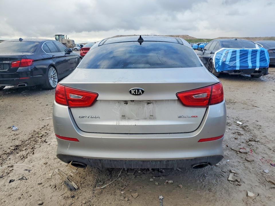 2014 Kia Optima VIN 5XXGR4A6XEG324724 COPART salvage auction — FRONT END, Salvage Title, sold $325 on 2026-07-17 (photo 6)