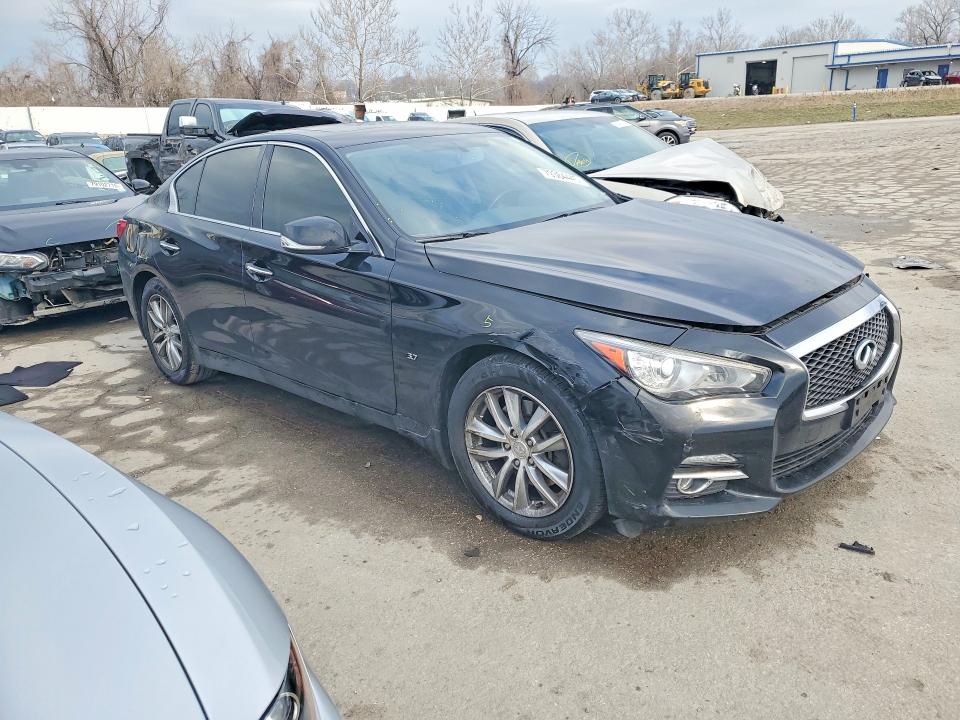 2015 Infiniti Q50 VIN JN1BV7AR5FM420678 COPART salvage auction — FRONT END, Mo - Salvage Certificate Of Title, sold $175 on 2026-07-28 (photo 4)