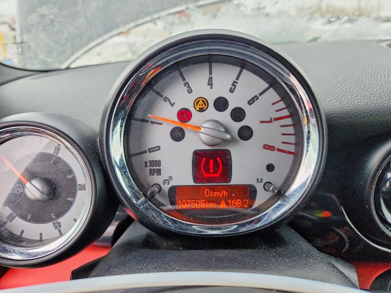 2010 Mini Cooper VIN WMWMR3C50ATZ19641 COPART salvage auction — FRONT END, Qc - Gravement Accidente, sold $1,150 on 2026-07-07 (photo 9)