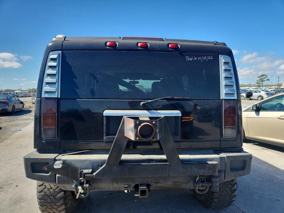 2003 Hummer H2 VIN 5GRGN23U53H102439 COPART salvage auction — ALL OVER, Tx - Salvage Vehicle Title, sold $250 on 2026-07-08 (photo 6)