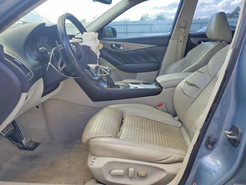 2014 Infiniti VIN JN1BV7APXEM690664 COPART salvage auction — FRONT END, Tx - Salvage Vehicle Title, sold $2,000 on 2026-07-13 (photo 7)