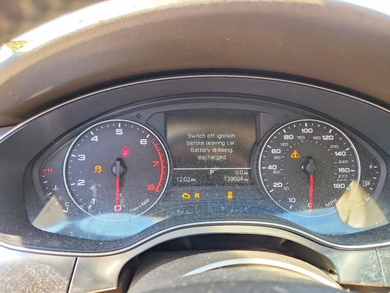 2014 Audi A6 VIN WAUFFAFC6EN047766 COPART salvage auction — NORMAL WEAR, FL - CERTIFICATE OF TITLE, sold $175 on 2026-07-14 (photo 9)