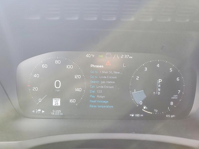 2019 Volvo Xc90 VIN YV4A22PK2K1446663 COPART salvage auction — ENGINE BURN, NY - MV-907A SALVAGE CERTIFICATE, sold $10,000 on 2026-07-13 (photo 9)