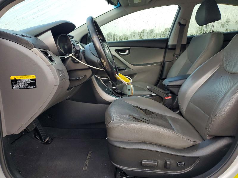 2016 Hyundai Elantra VIN KMHDH4AE9GU598096 COPART salvage auction — FRONT END, Fl - Certificate Of Destruction, sold $875 on 2026-07-06 (photo 7)