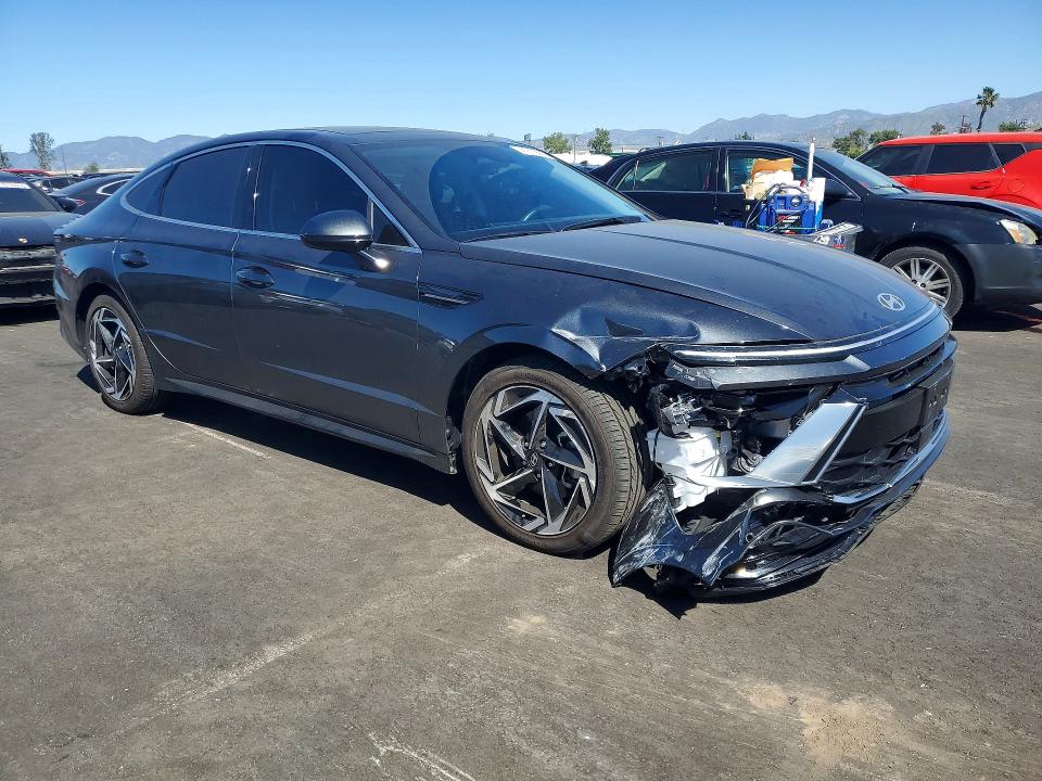 2024 Hyundai Sonata VIN KMHL14JA1RA426310 COPART salvage auction — FRONT END, Ca - Salvage Certificate, sold $9,300 on 2026-07-13 (photo 4)