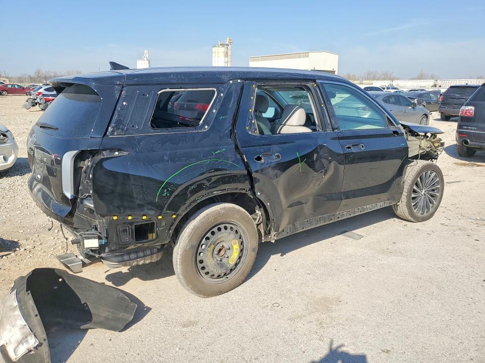 2023 Hyundai Palisade VIN KM8R74GEXPU508194 COPART salvage auction — FRONT END, Ks - Cert Of Title-Salvage, sold $9,800 on 2026-07-09 (photo 3)
