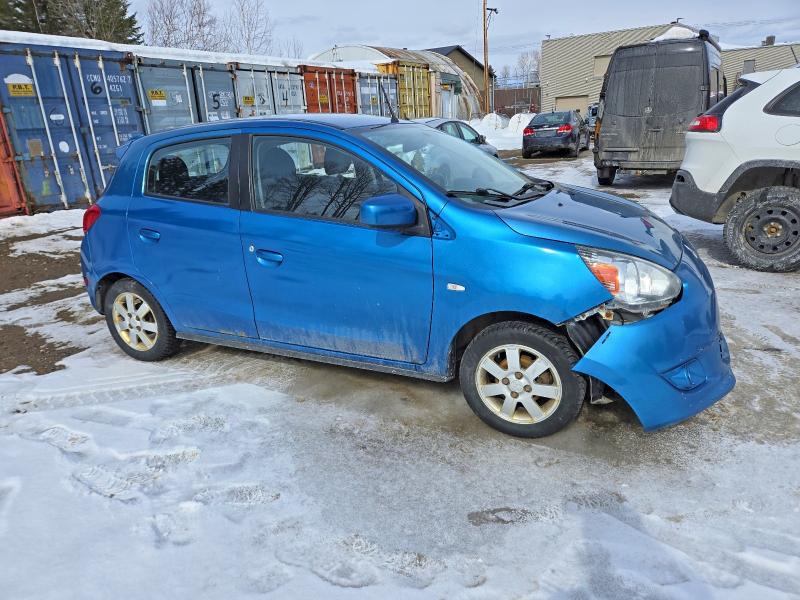 2014 Mitsubishi Mirage VIN ML32A4HJ2EH009823 COPART salvage auction — FRONT END, Qc - Gravement Accidente, sold $175 on 2026-07-07 (photo 4)