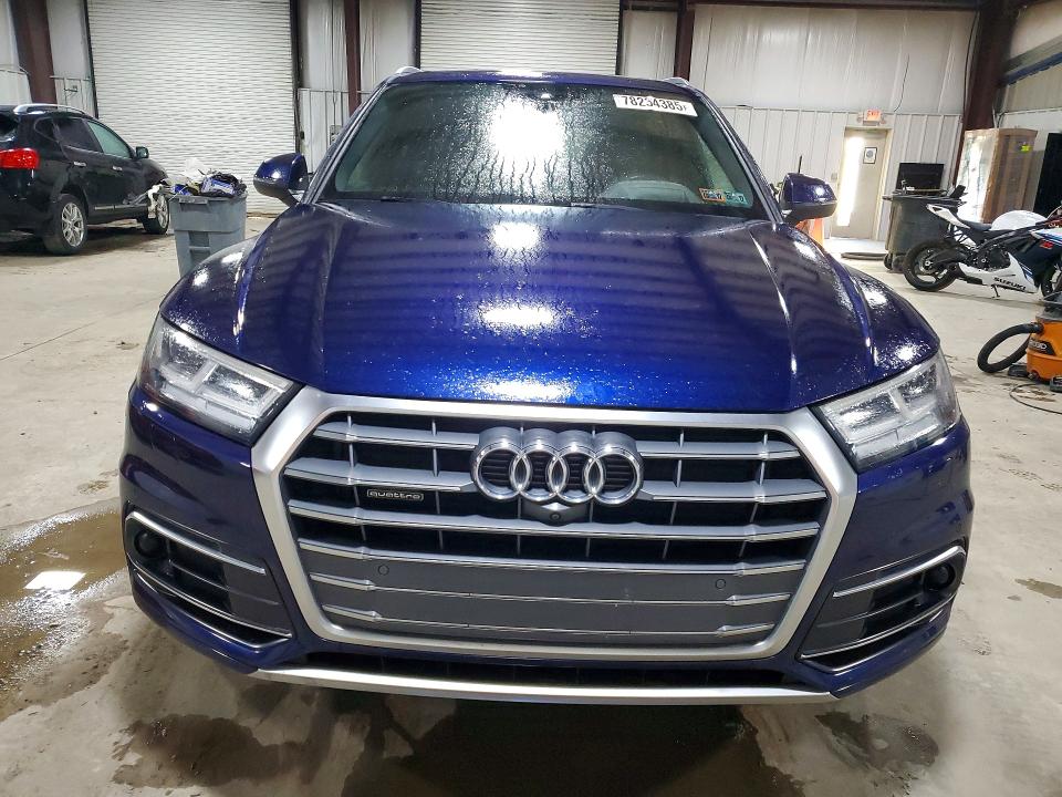 2018 Audi Q5 VIN WA1CNAFY0J2075184 COPART salvage auction — REAR END, Pa - Certificate Of Salvage, sold $475 on 2026-07-29 (photo 5)