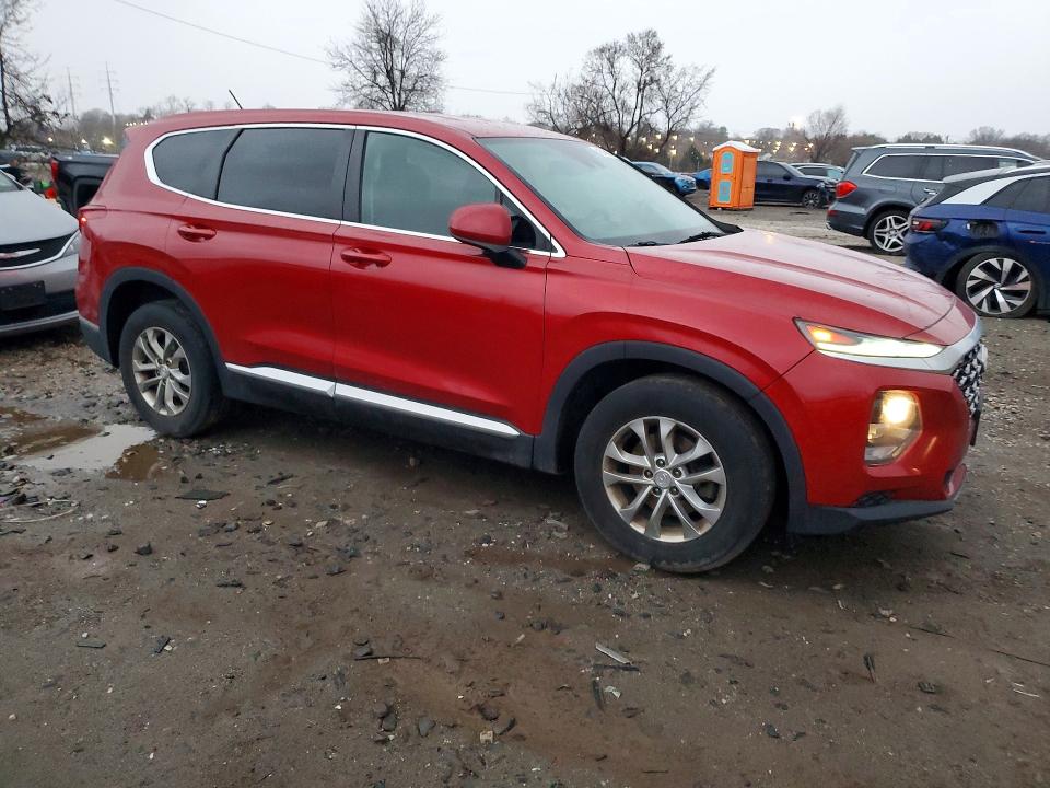 2019 Hyundai Santa fe VIN 5NMS2CAD6KH100886 COPART salvage auction — FRONT END, Md - Cert Of Salvage > 75% Damage, sold $4,500 on 2026-07-02 (photo 4)