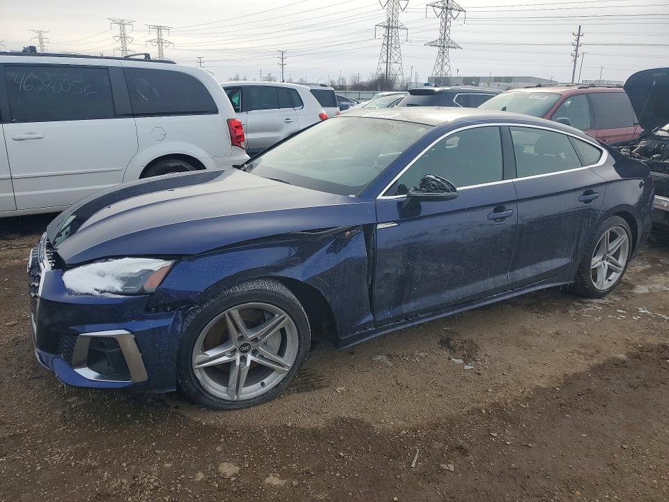 2022 Audi A5 VIN WAUDACF59NA008325 — COPART salvage auction photo