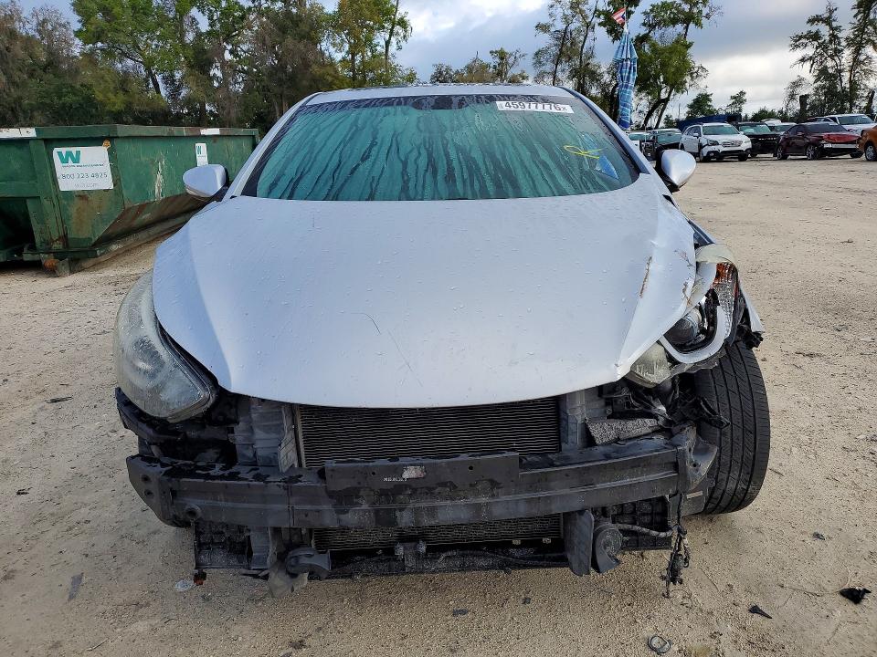 2016 Hyundai Elantra VIN KMHDH4AE9GU598096 COPART salvage auction — FRONT END, Fl - Certificate Of Destruction, sold $875 on 2026-07-06 (photo 5)