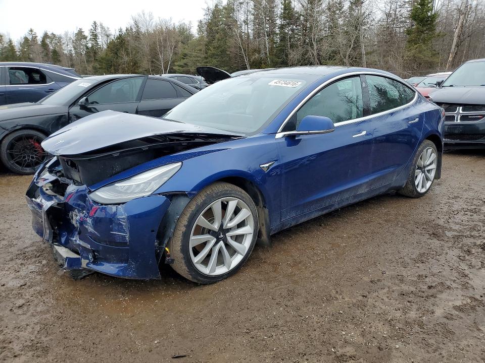 2020 Tesla Model 3 VIN 5YJ3E1EB9LF716934 COPART salvage auction — FRONT END, Salvage Title, sold $7,100 on 2026-07-09 (photo 1)