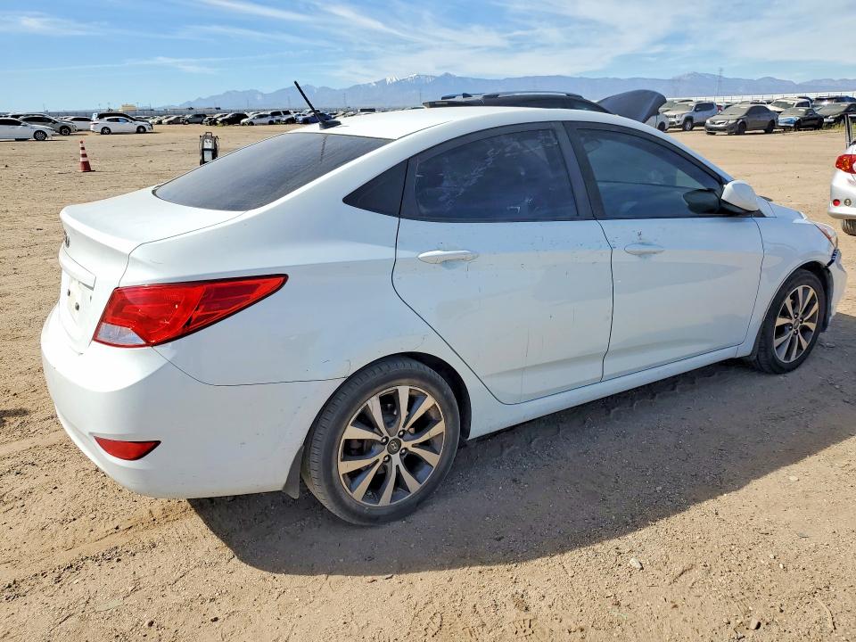 2017 Hyundai Accent VIN KMHCT4AE7HU343166 COPART salvage auction — FRONT END, Salvage Title, sold $1,100 on 2026-07-20 (photo 3)