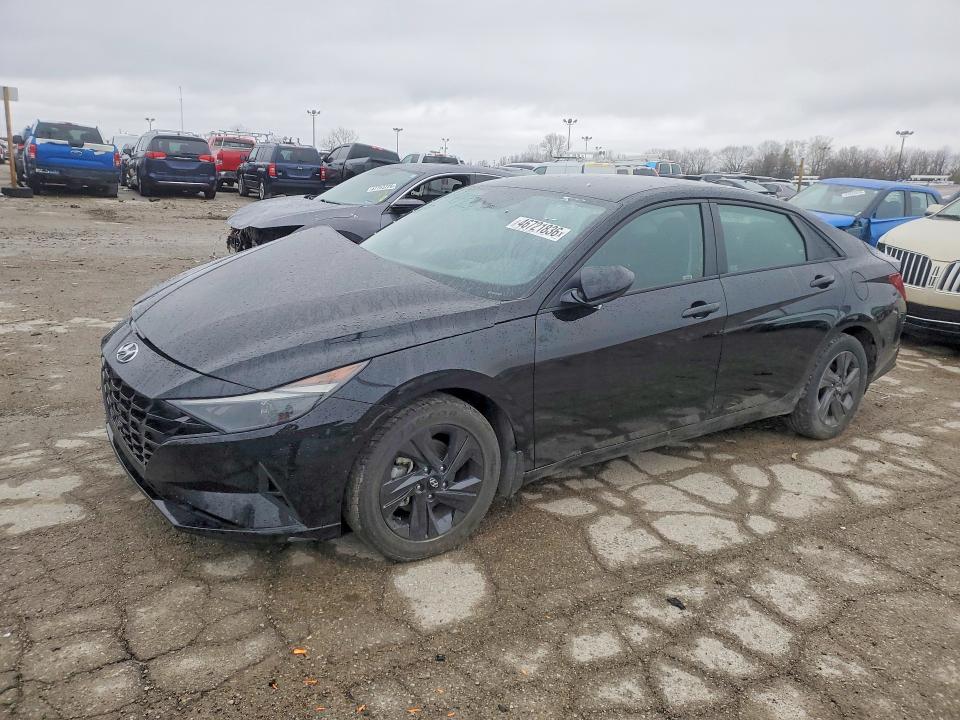2022 Hyundai Elantra VIN KMHLM4AG8NU344692 COPART salvage auction — FRONT END, In - Cert Of Title-Salvage Title, sold $4,750 on 2026-07-21 (photo 1)
