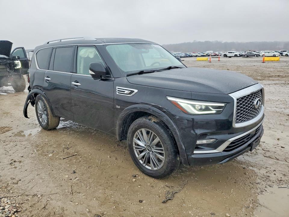 2018 Infiniti Qx80 VIN JN8AZ2NEXJ9191292 COPART salvage auction — REAR END, Mo - Salvage Certificate Of Title, sold $8,100 on 2026-07-09 (photo 4)