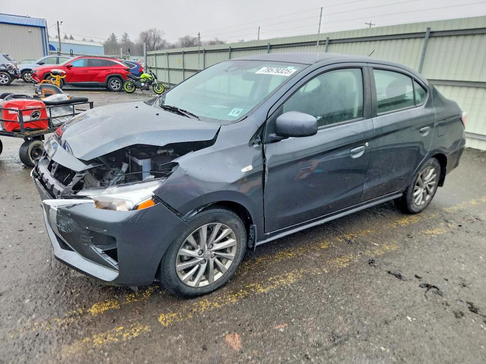 2024 Mitsubishi Mirage VIN ML32FUFJ1RHF12479 COPART salvage auction — FRONT END, PA - CERTIFICATE OF SALVAGE, sold $1,800 on 2026-07-28 (photo 1)