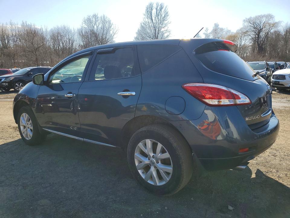2013 Nissan Murano VIN JN8AZ1MW6DW308862 COPART salvage auction — REAR END, Nh - Certificate Of Title, sold $2,500 on 2026-07-31 (photo 2)