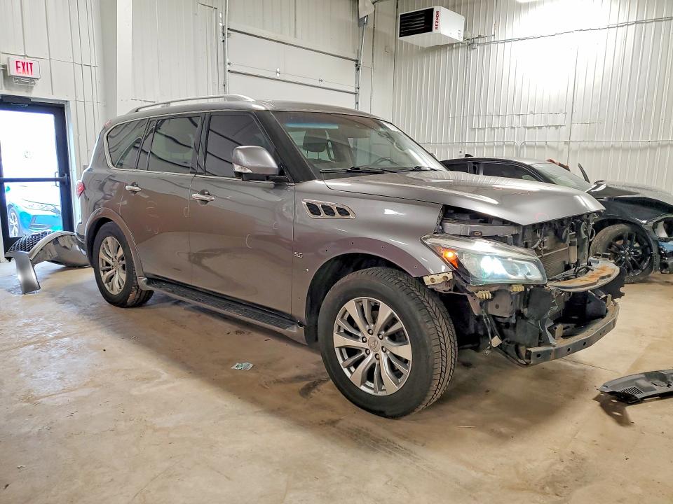 2017 Infiniti Qx80 VIN JN8AZ2NE0H9157985 COPART salvage auction — FRONT END, Mn - Cert Of Title-Salvage, sold $2,700 on 2026-07-09 (photo 4)