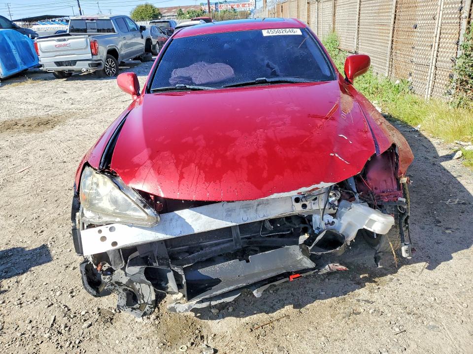 2006 Lexus Is VIN JTHBK262765022515 COPART salvage auction — FRONT END, Ca - Salvage Certificate, sold $400 on 2026-07-13 (photo 5)