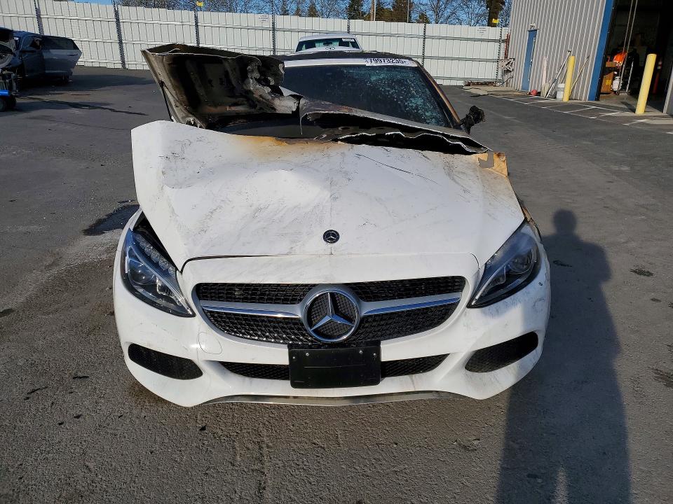 2018 Mercedes-benz C class VIN WDDWK4JB9JF617896 COPART salvage auction — BURN, CA - SALVAGE CERTIFICATE, sold $625 on 2026-07-14 (photo 5)