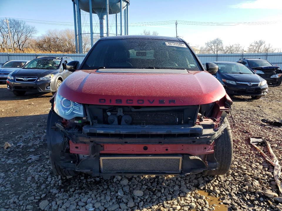 2016 Land rover VIN SALCR2BG8GH595015 COPART salvage auction — FRONT END, Il - Salvage Certificate, sold $2,300 on 2026-07-08 (photo 5)