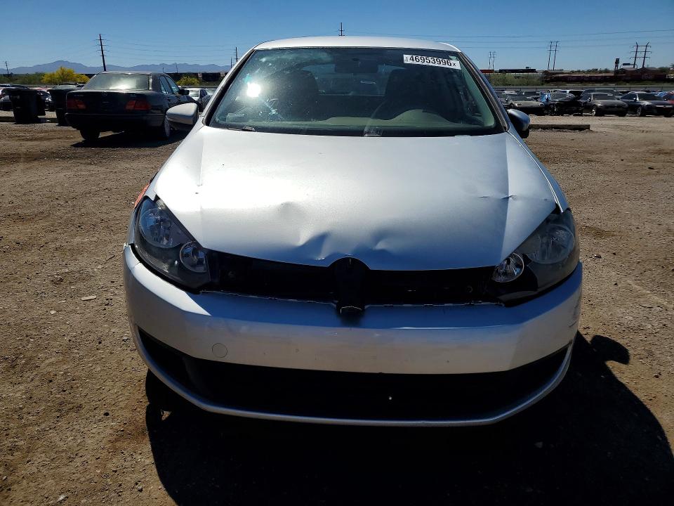 2012 Volkswagen Golf VIN WVWAB7AJ0CW185070 COPART salvage auction — REAR END, AZ - CERT OF TITLE - SALVAGE, sold $750 on 2026-07-24 (photo 5)