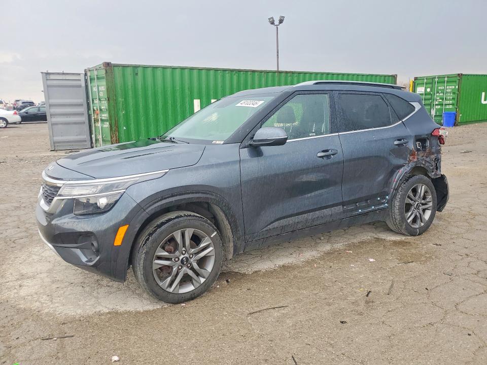 2021 Kia Seltos VIN KNDEU2AA6M7101215 COPART salvage auction — REAR END, In - Cert Of Title-Salvage Title, sold $3,700 on 2026-07-21 (photo 1)
