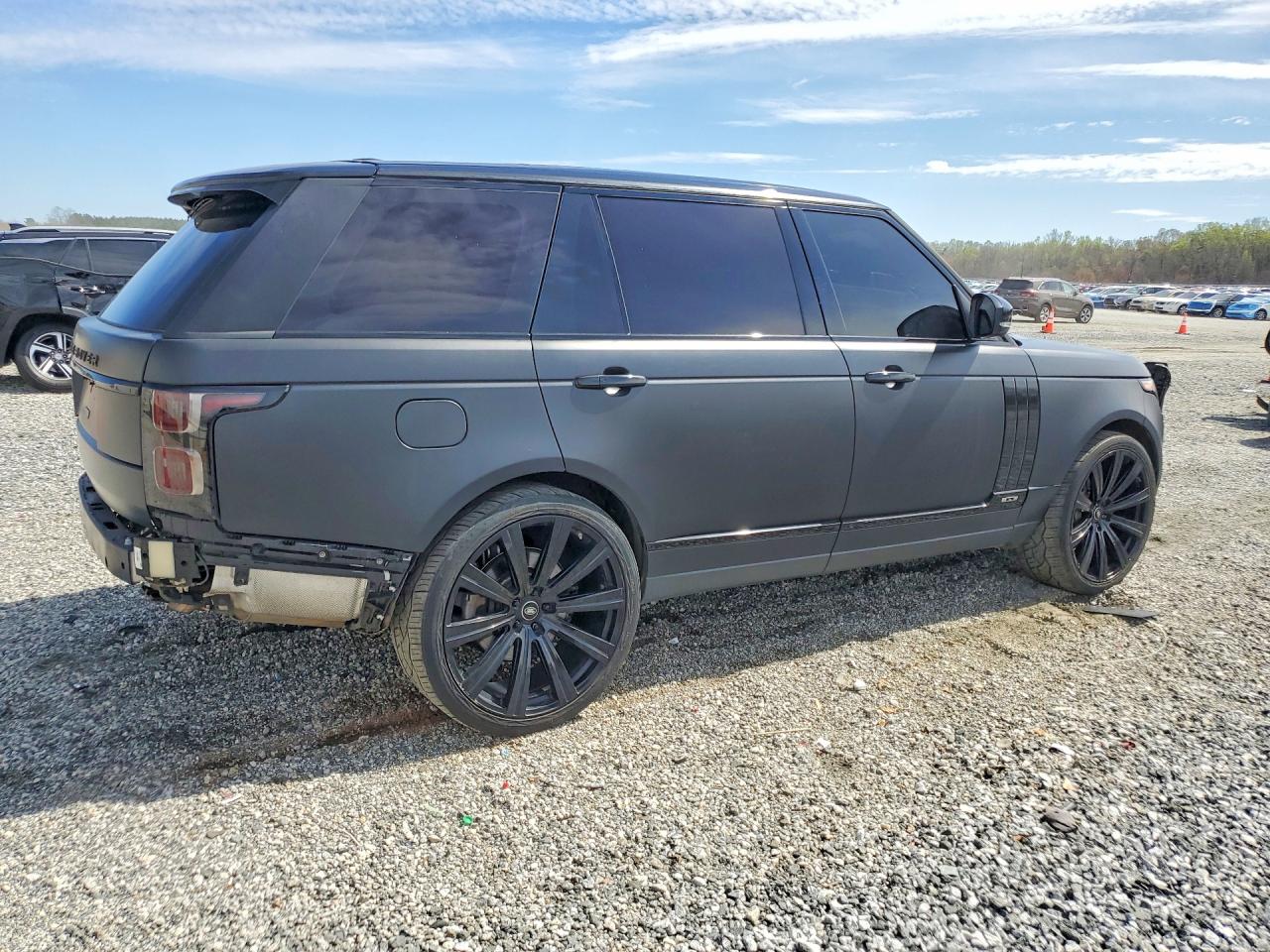 2015 Land rover RANGE ROVER VIN SALGS3TF0FA199881 COPART salvage auction — Rear End, SC - CERT OF TITLE-SALVAGE, sold $11,000 on 2026-07-06 (photo 3)