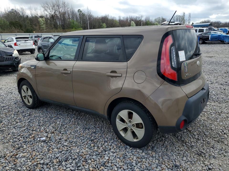 2014 Kia Soul VIN KNDJN2A21E7067819 COPART salvage auction — NORMAL WEAR, Tn - Salvage Certificate, sold $400 on 2026-07-14 (photo 2)