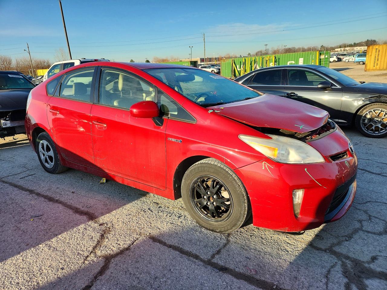 2012 Toyota Prius VIN JTDKN3DU3C0334634 COPART salvage auction — Front End, IN - CERTIFICATE OF TITLE, sold $2,600 on 2026-05-01 (photo 4)