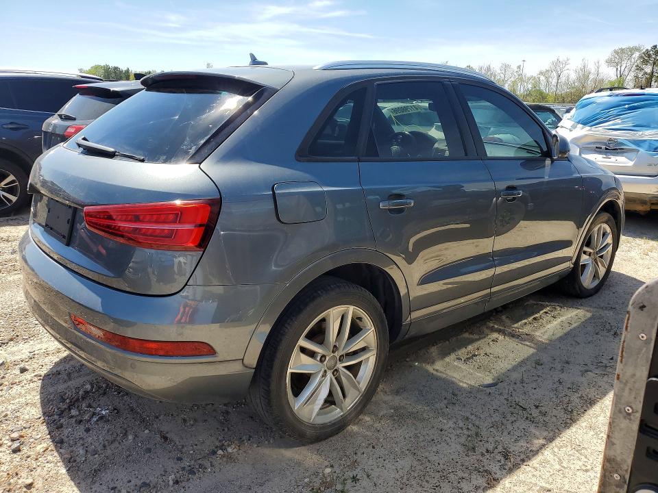 2017 Audi Q3 VIN WA1BCCFSXHR016976 COPART salvage auction — REAR END, Tx - Certificate Of Title, sold $1,450 on 2026-07-07 (photo 3)